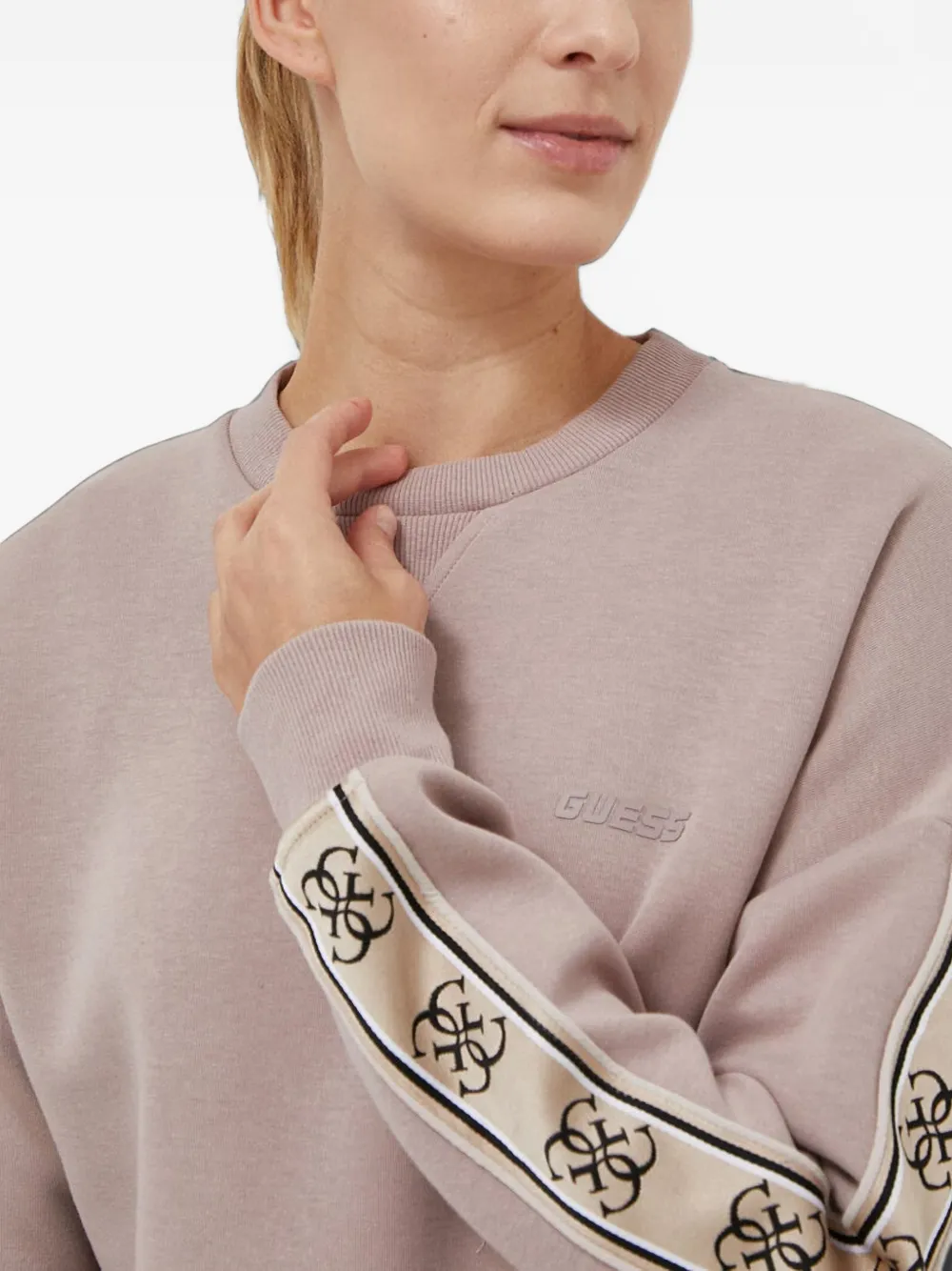 GUESS USA Sweater met logo Roze