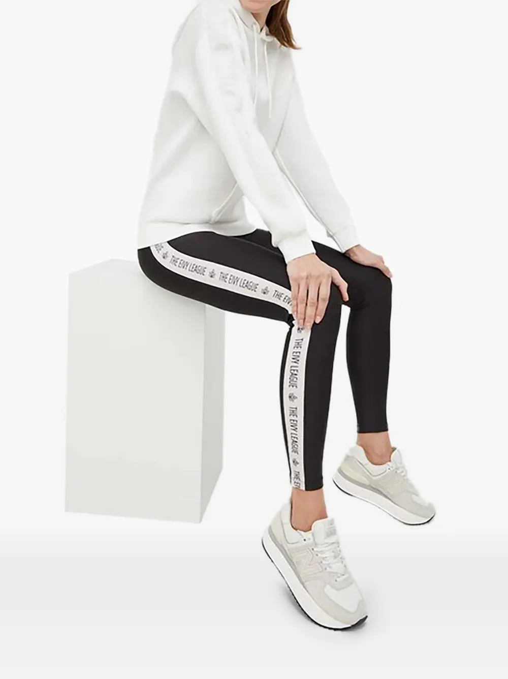 GUESS USA Hoodie met logodetail Wit