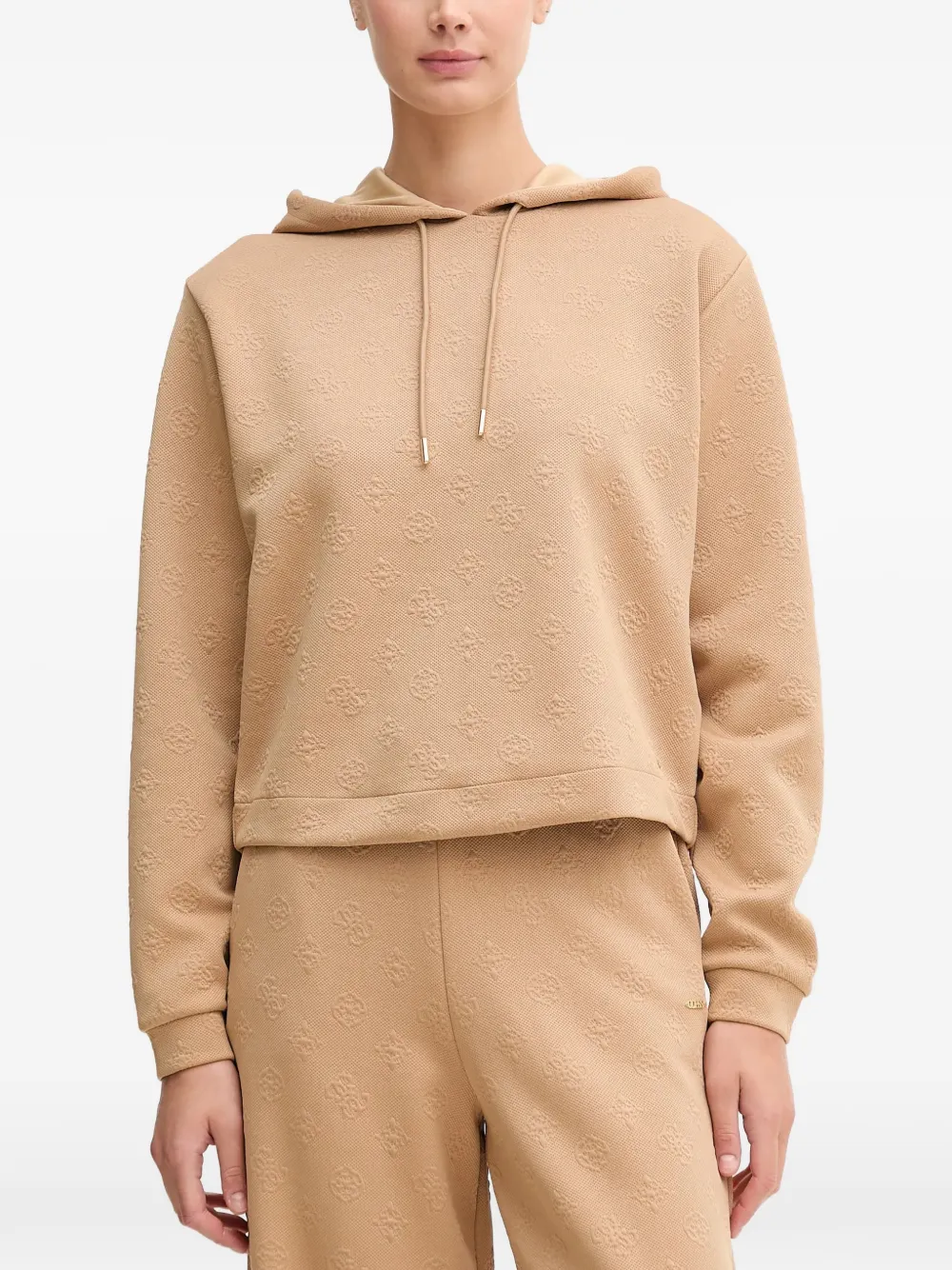 GUESS USA patterned hooded top - Toni neutri