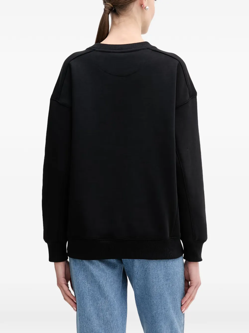 GUESS USA Sweater met verfraaid logo Zwart