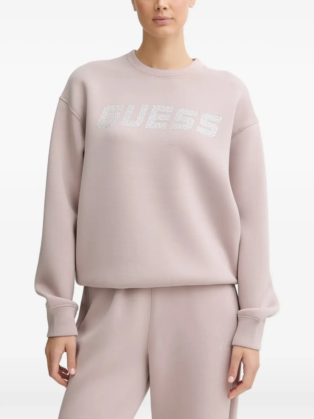 GUESS USA Felpa con stampa logo - Rosa