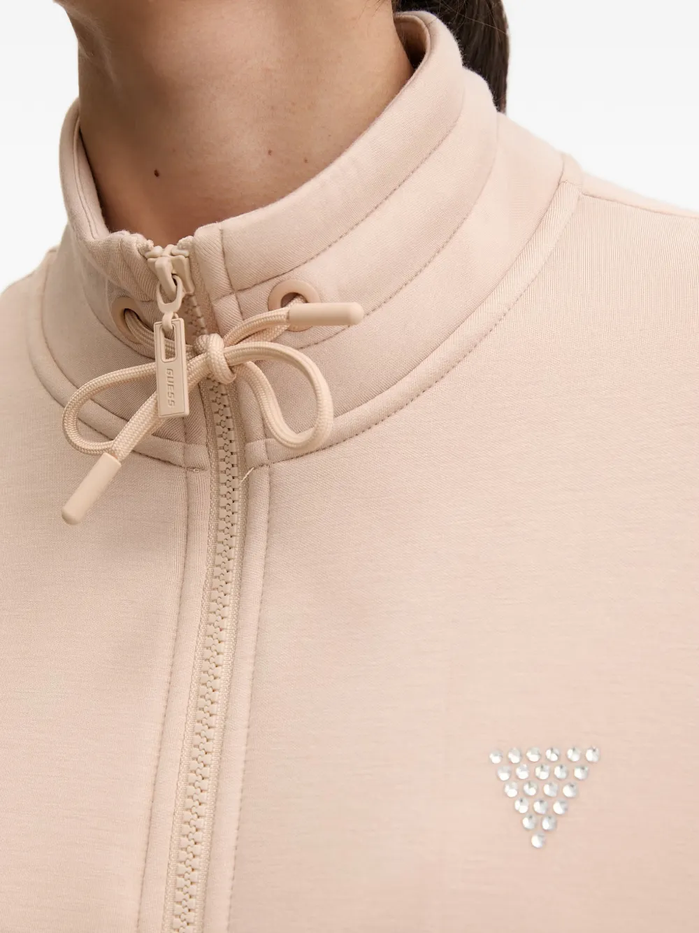GUESS USA Sweater met rits Beige