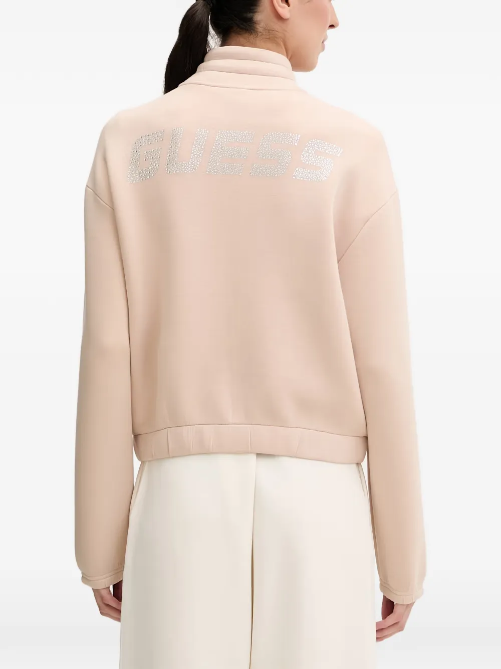 GUESS USA Sweater met rits Beige