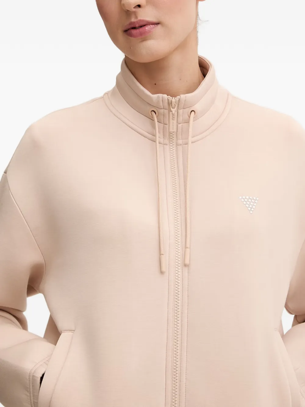 GUESS USA Sweater met rits Beige