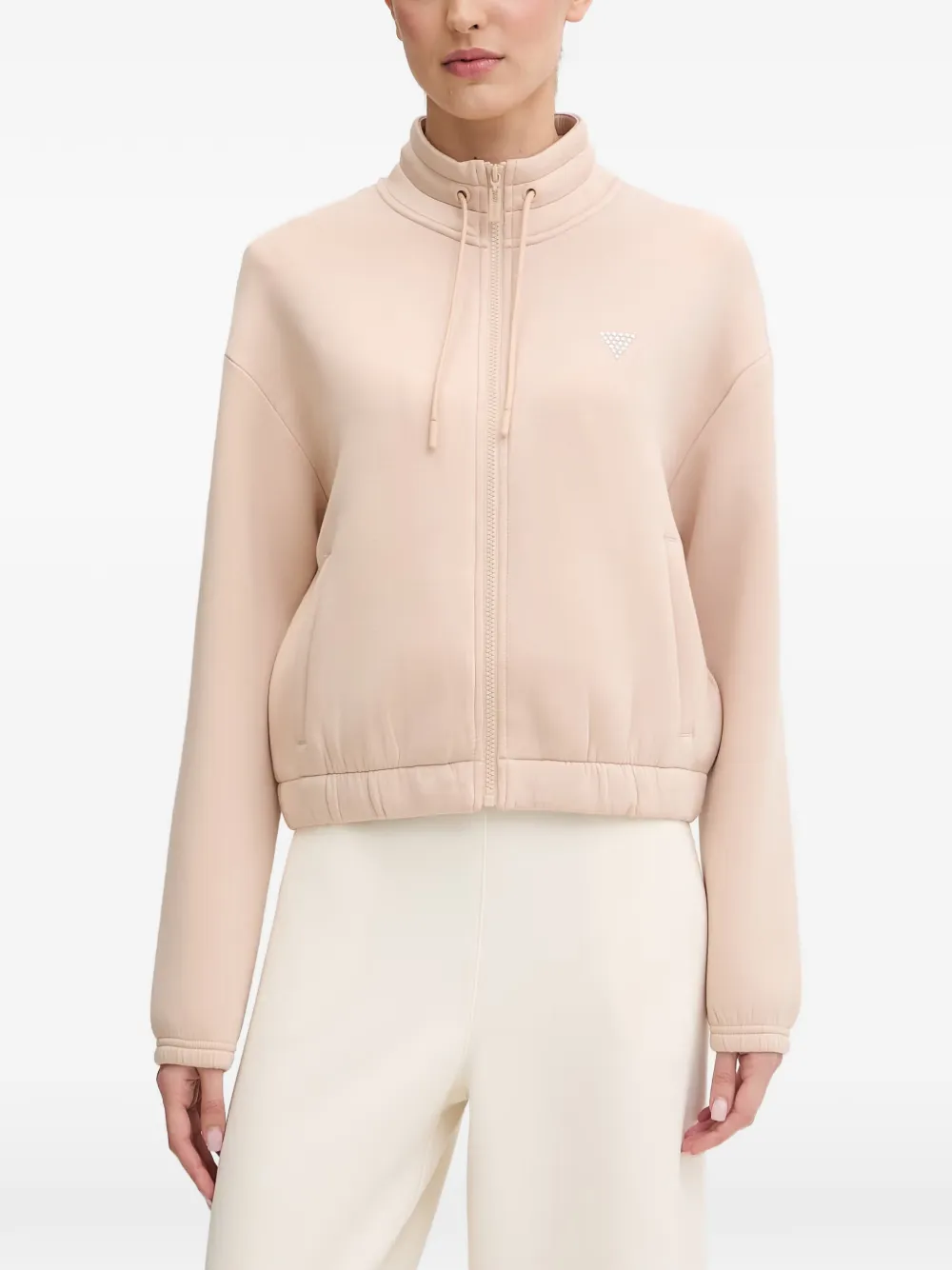 GUESS USA Sweatshirt mit Reißverschluss - Nude