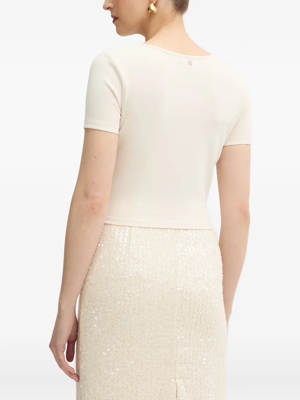 GUESS USA Top met knoop Beige