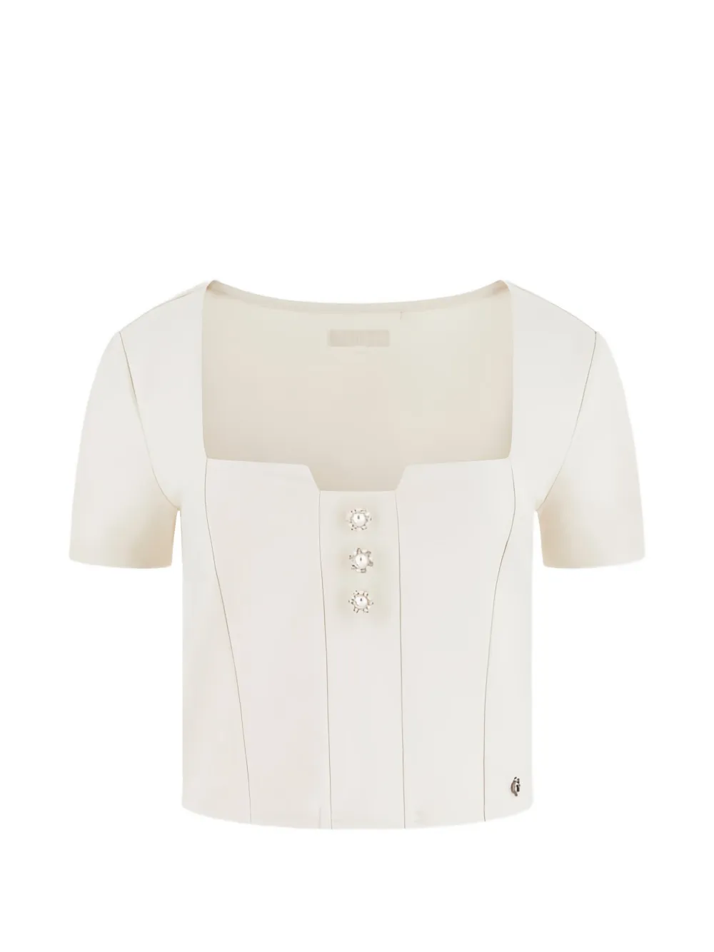 GUESS USA button-detail top - Toni neutri