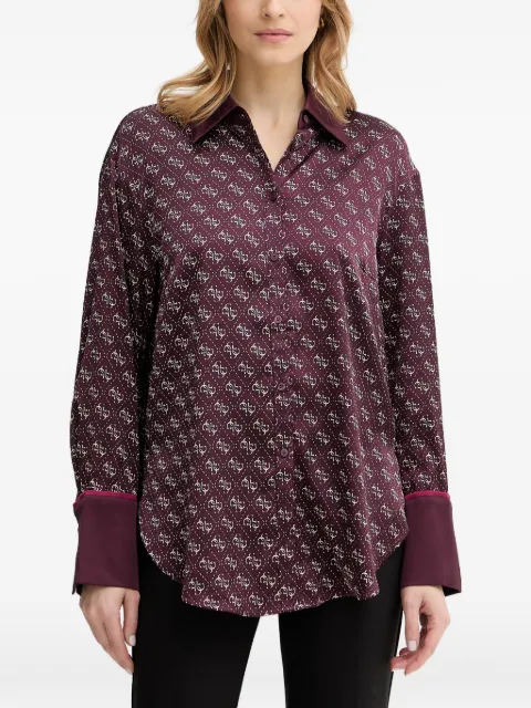 GUESS USA monogram-print button-up shirt