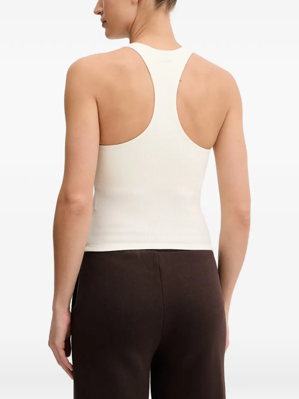 GUESS USA Geribbelde tanktop Wit