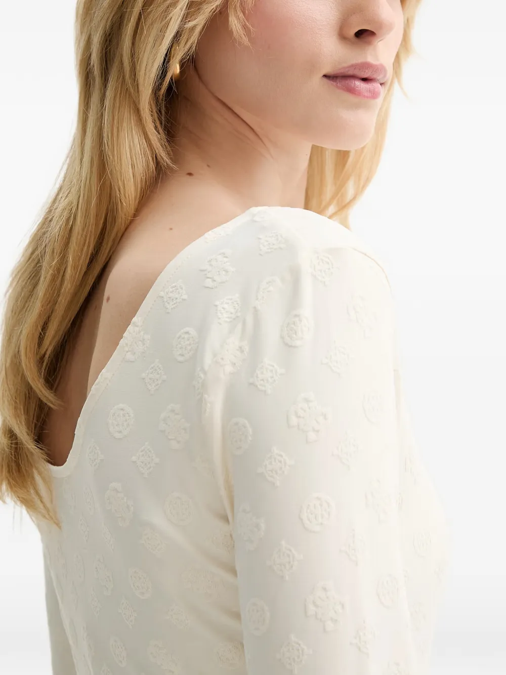 GUESS USA Top met patroon Beige