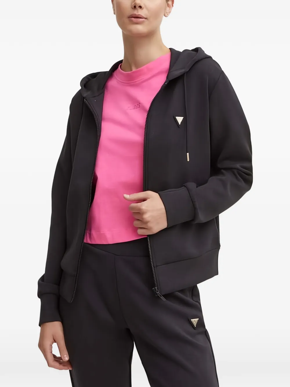 GUESS USA zipped hoodie - Nero