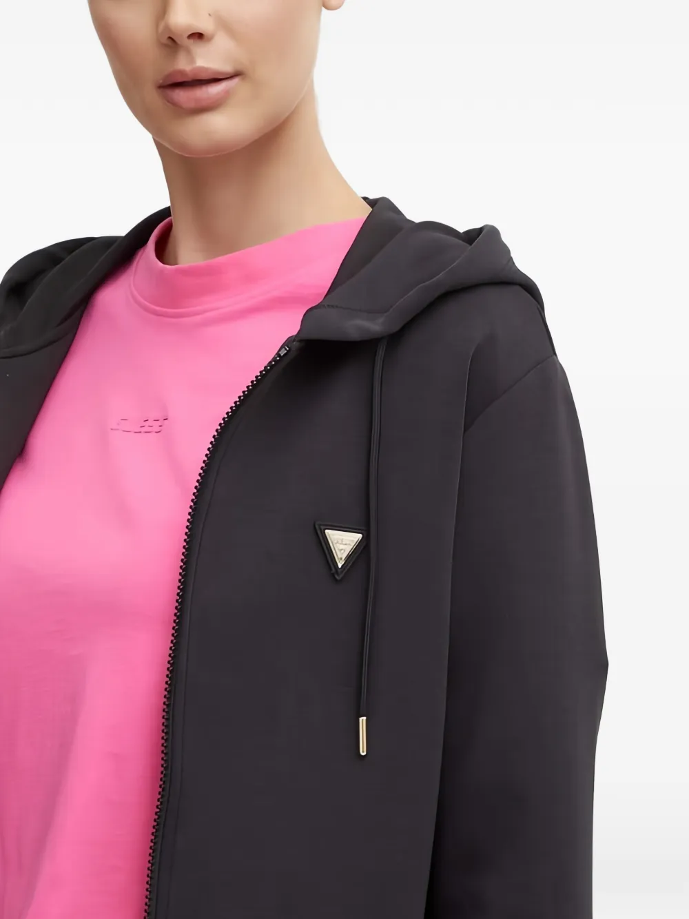 GUESS USA Hoodie met rits Zwart