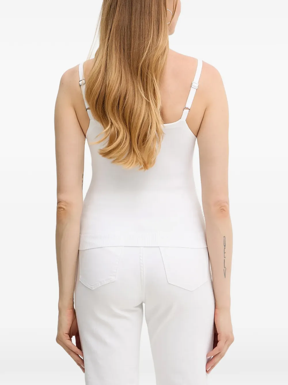 GUESS USA Khloe tanktop verfraaid met kristallen Wit