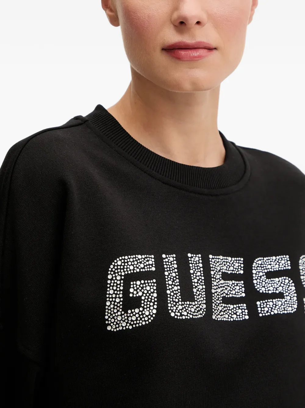 GUESS USA Sweater met logo Zwart