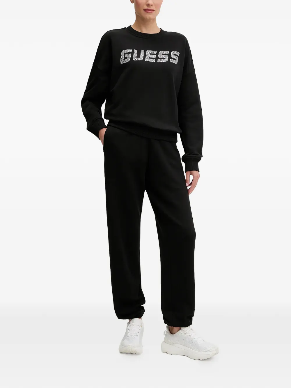 GUESS USA Sweater met logo Zwart