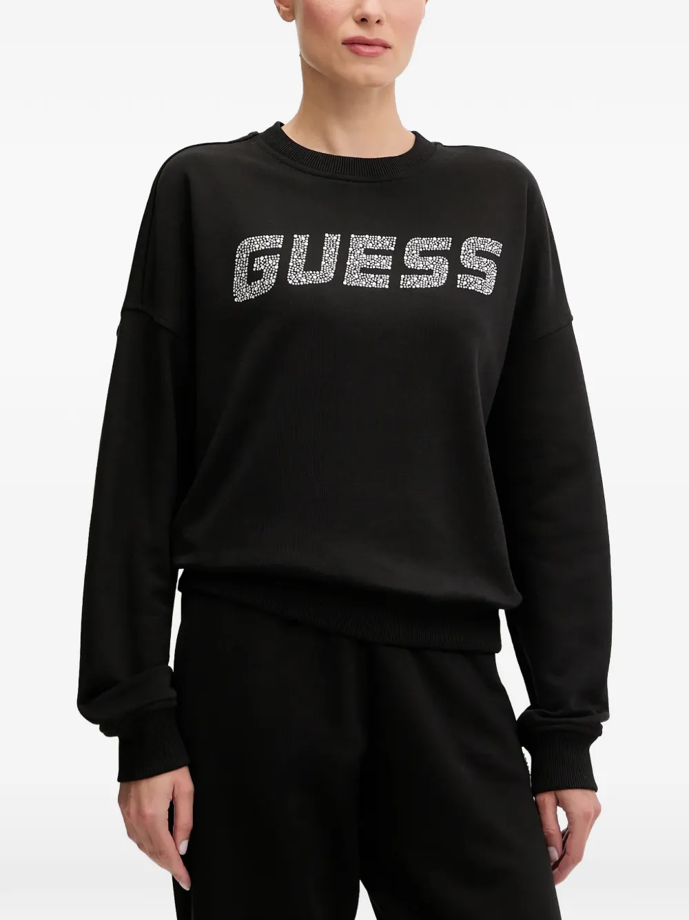 GUESS USA logo-embellished sweatshirt - Nero