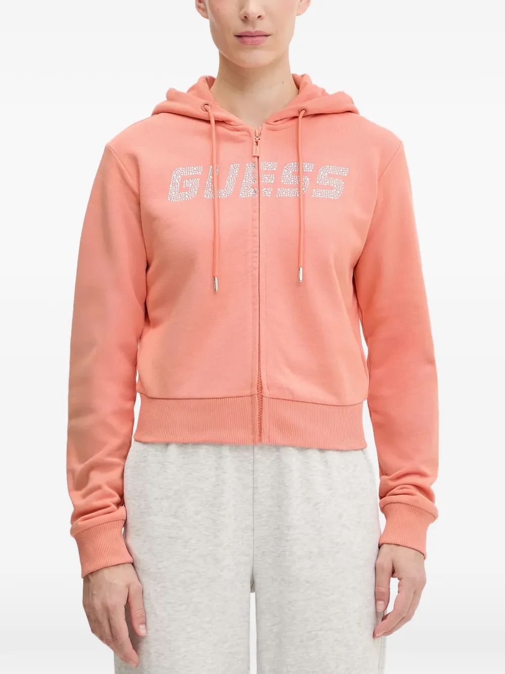 GUESS USA logo-embellished sweatshirt - Orange