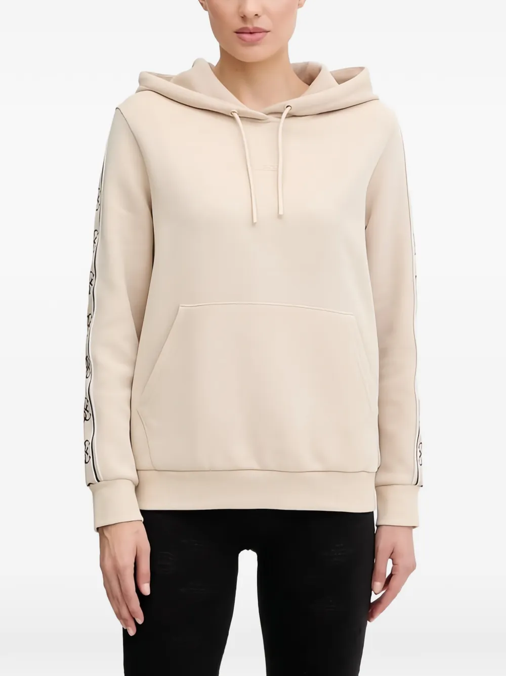 Guess Usa Taped Hoodie In Neutral