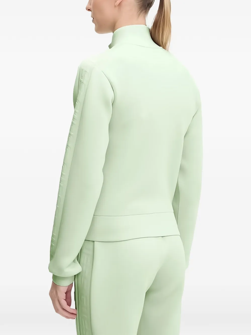 GUESS USA Sweater met ronde hoge hals en rits Groen