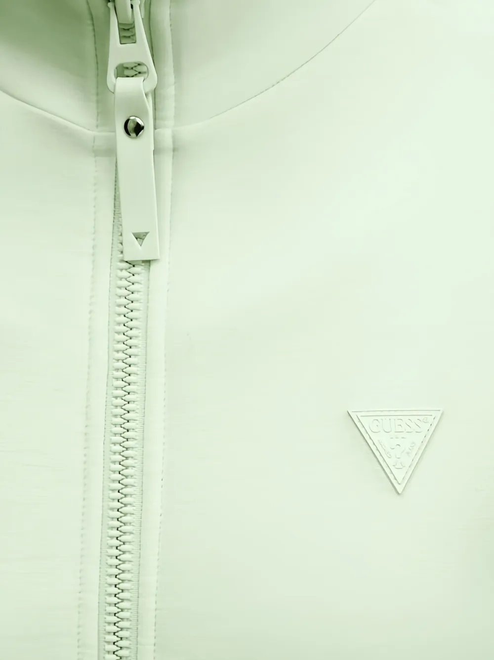 GUESS USA Sweater met ronde hoge hals en rits Groen