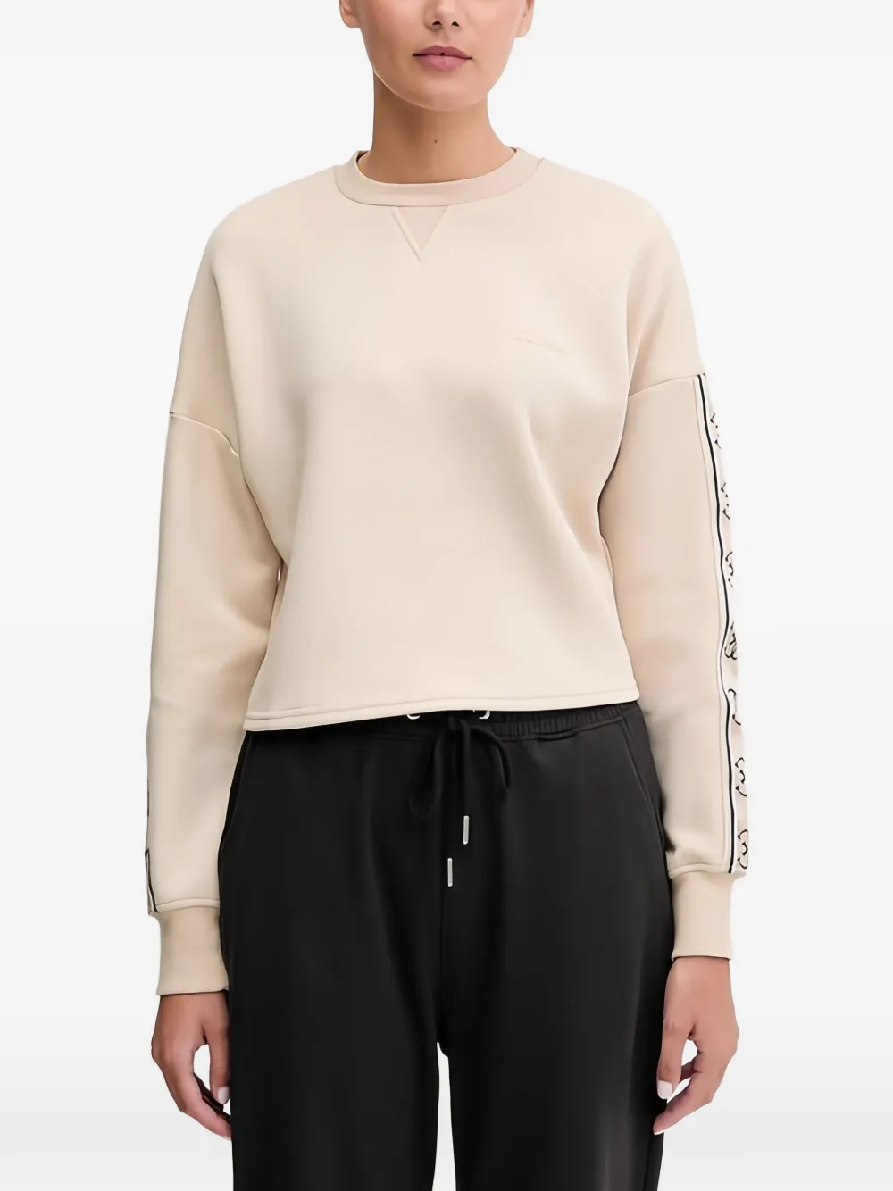 GUESS USA crewneck dropped-shoulders sweatshirt - Toni neutri