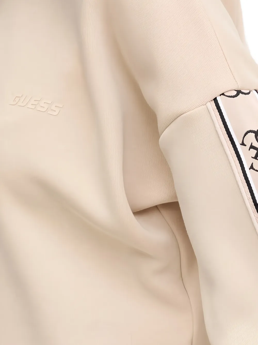 GUESS USA Sweater met ronde hals en verlaagde schouders Beige