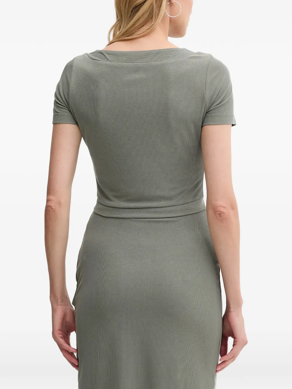 GUESS USA T-shirt met logodetail Groen