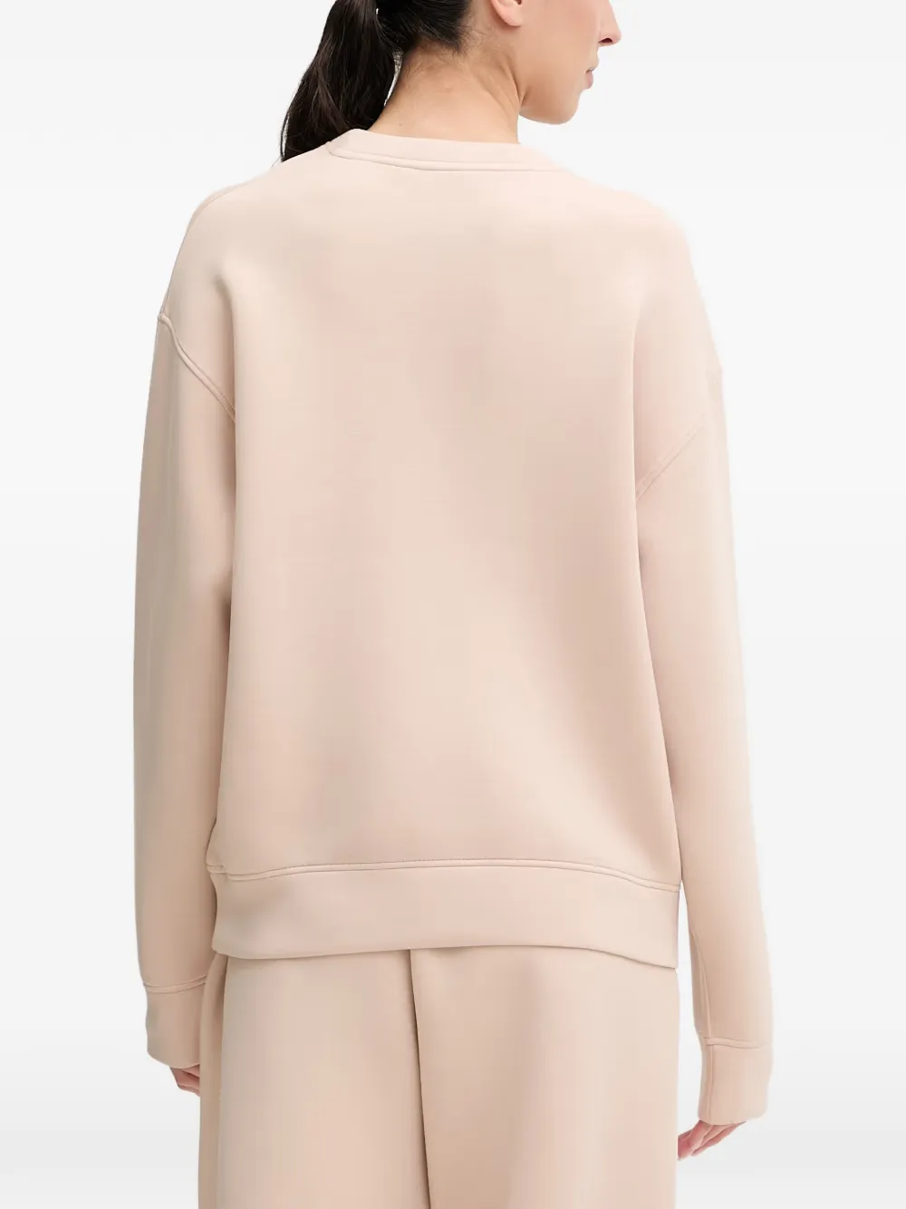 GUESS USA Sweater met stras logo Roze