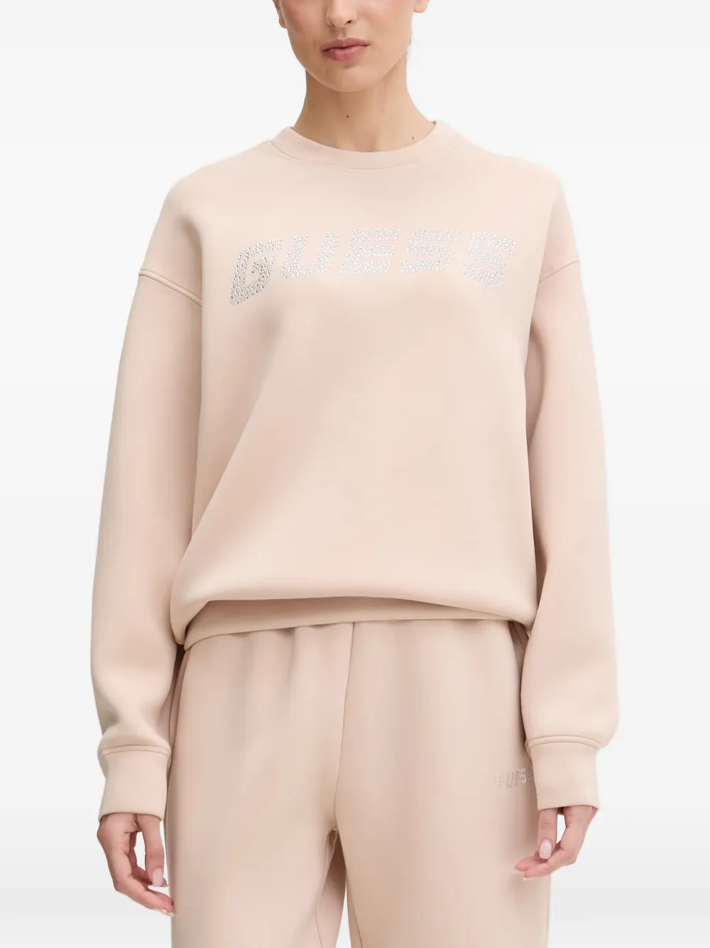 GUESS USA Felpa con strass - Toni neutri