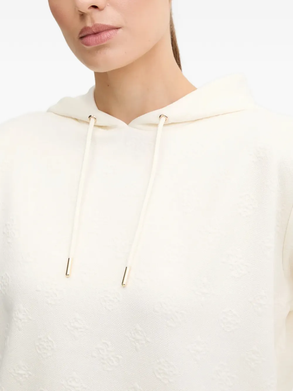GUESS USA Hoodie met opgestikte zak Wit