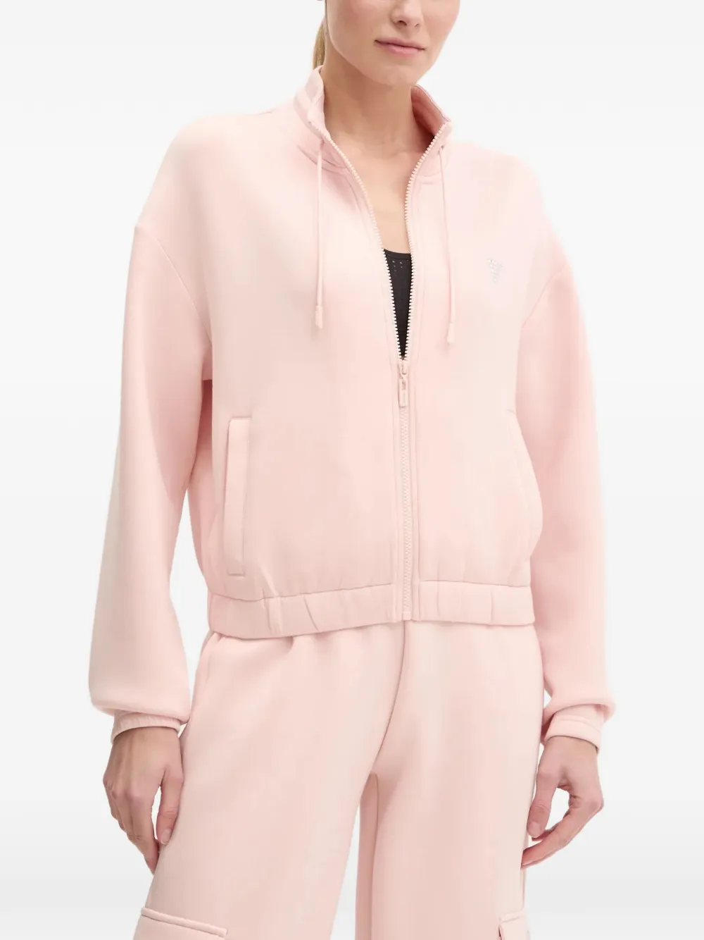 GUESS USA Sweatshirt mit Reißverschluss - Rosa