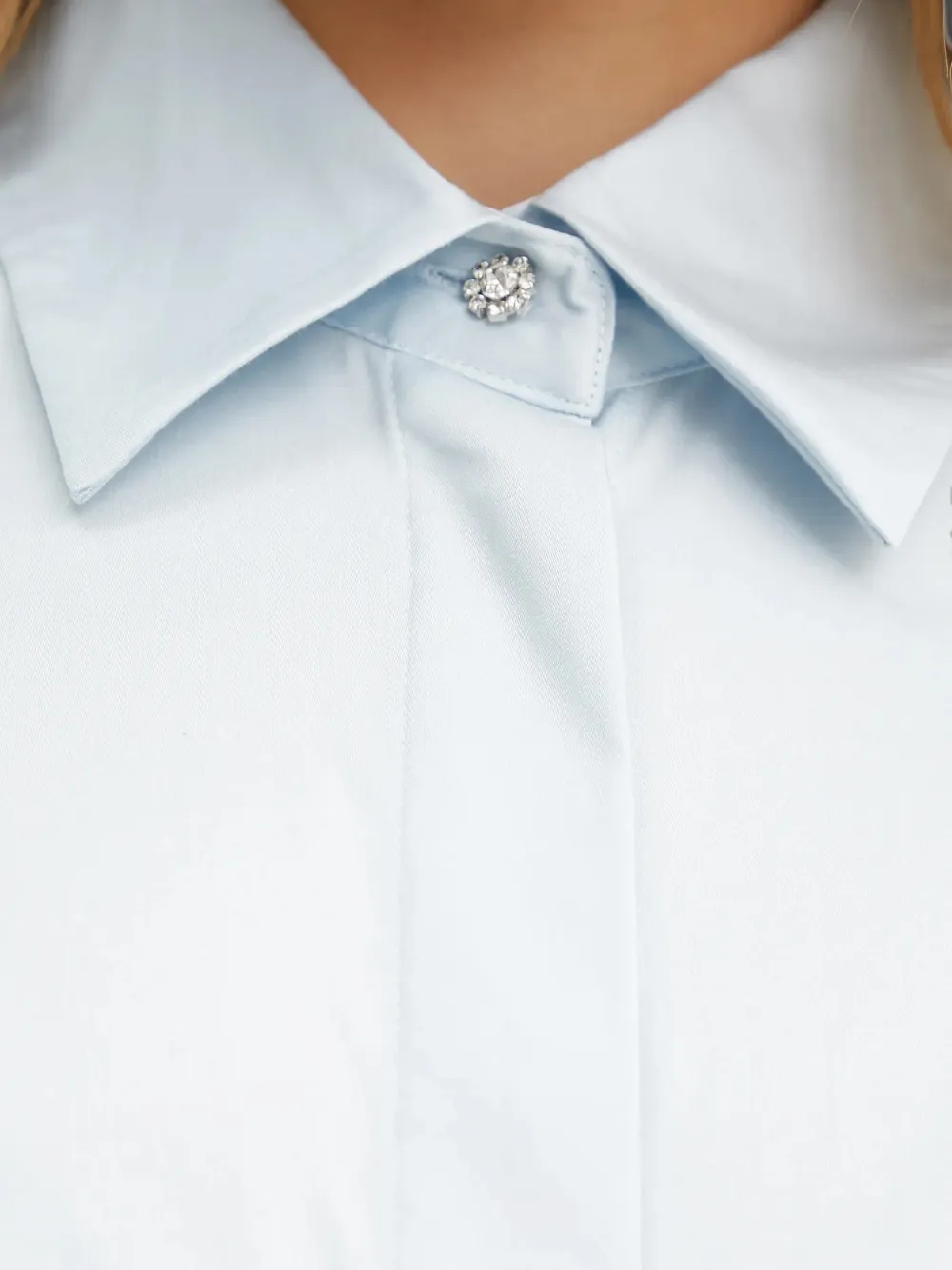 GUESS USA Overhemd verfraaid met kristallen Blauw