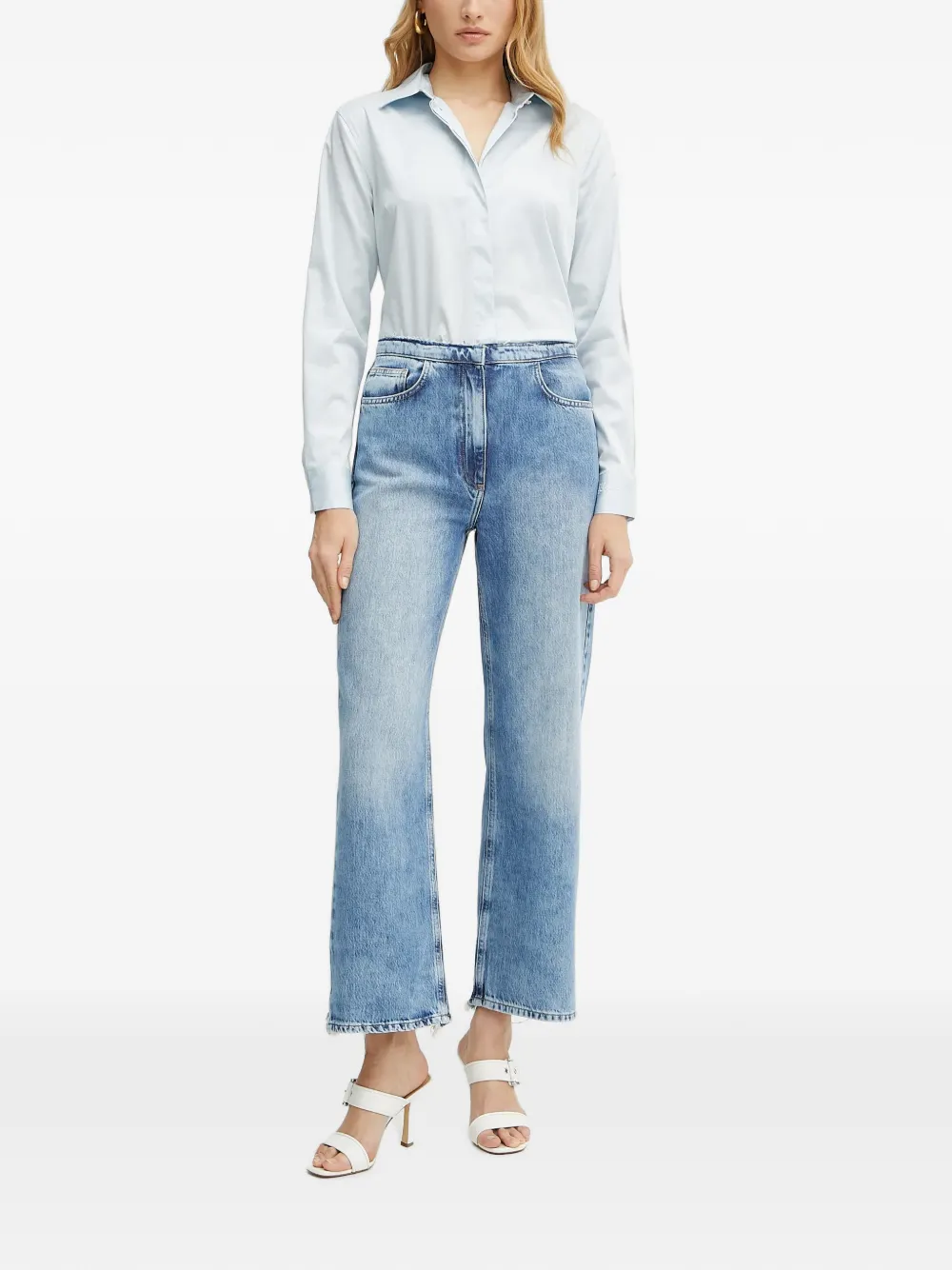 GUESS USA Overhemd verfraaid met kristallen Blauw