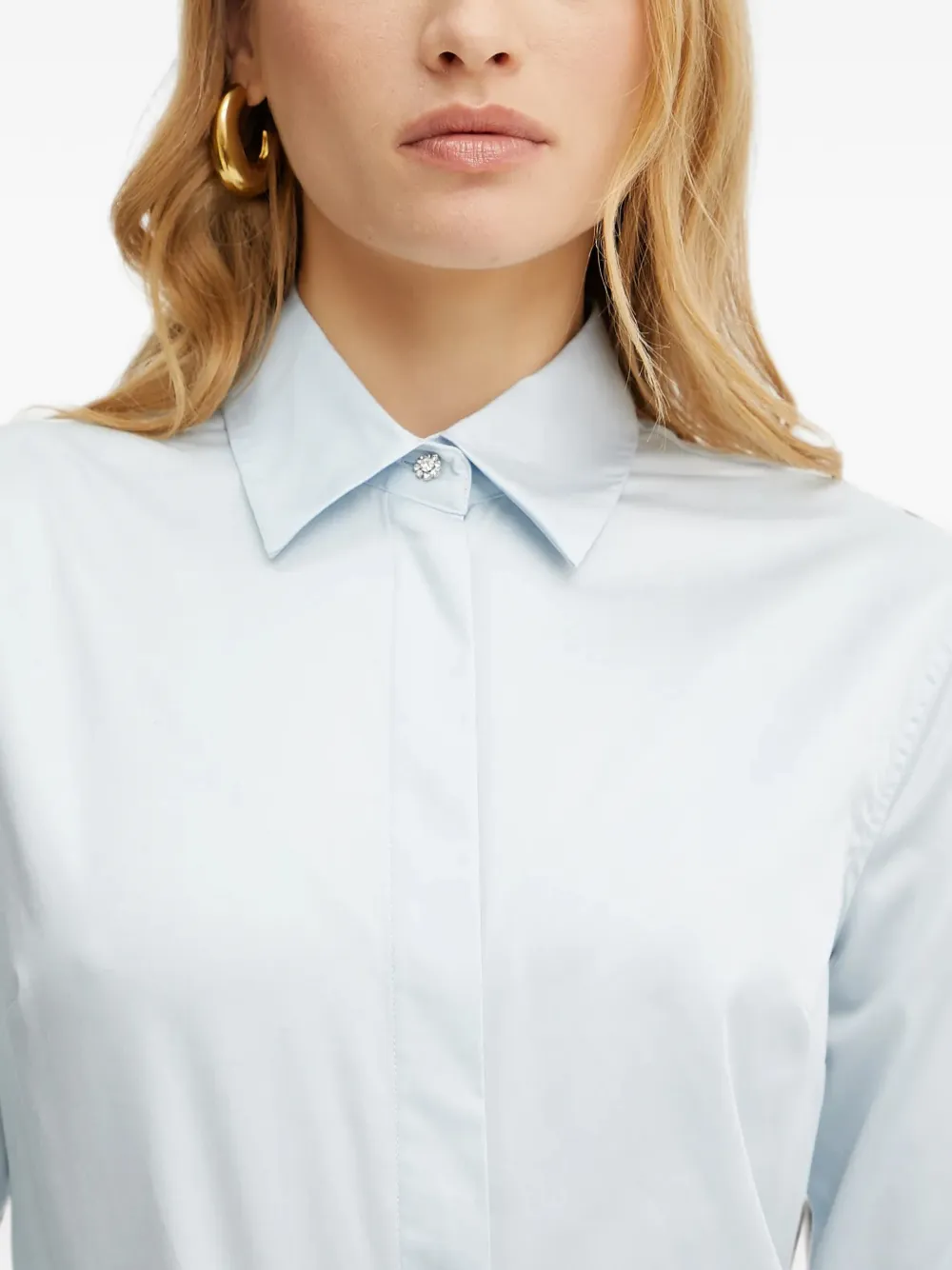 GUESS USA Overhemd verfraaid met kristallen Blauw