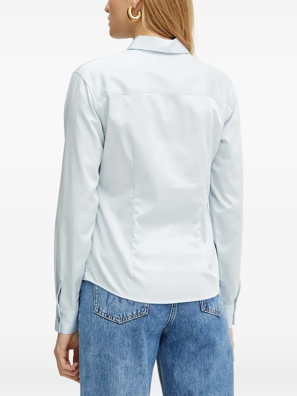 GUESS USA Overhemd verfraaid met kristallen Blauw