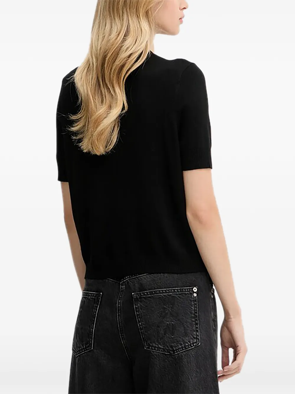 GUESS USA T-shirt met pailletten Zwart