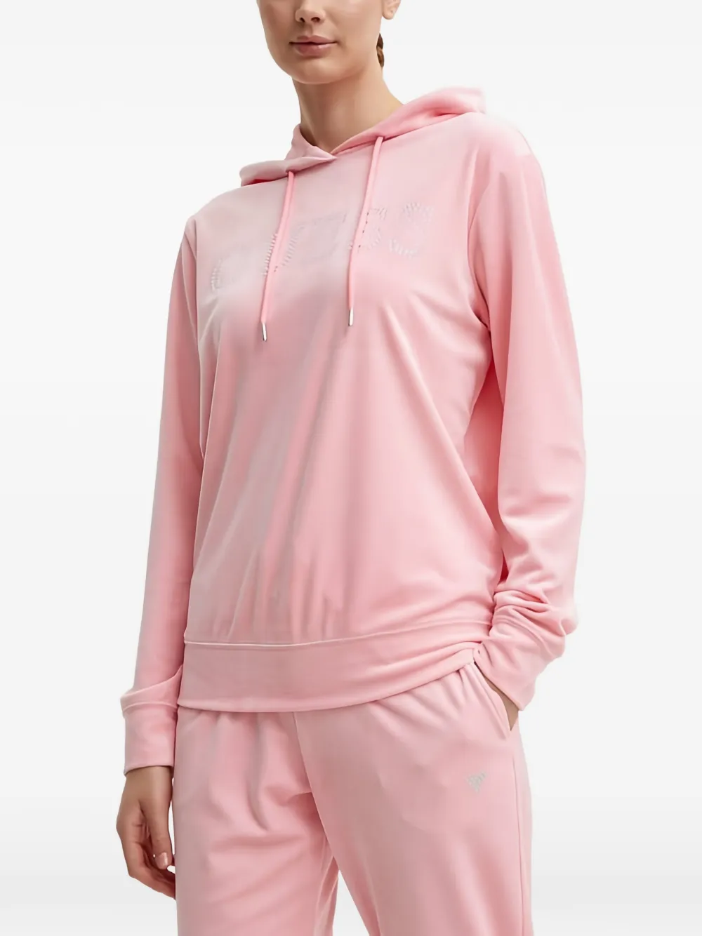 Guess Usa Rhinestone-embellished Hoodie In Multi