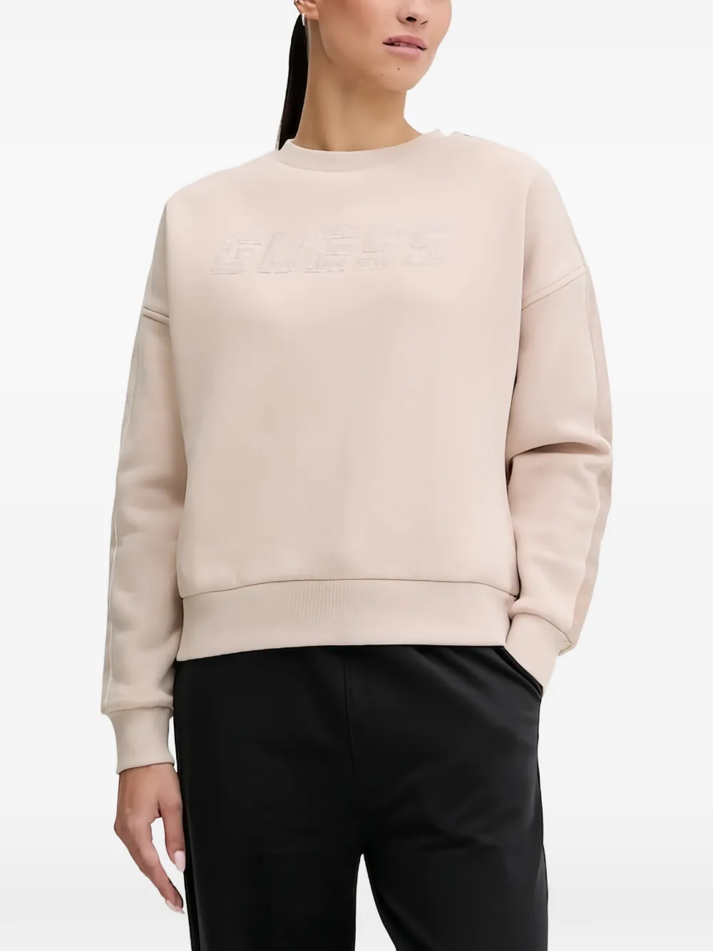 Guess Usa Logo Sweatshirt In Neutral