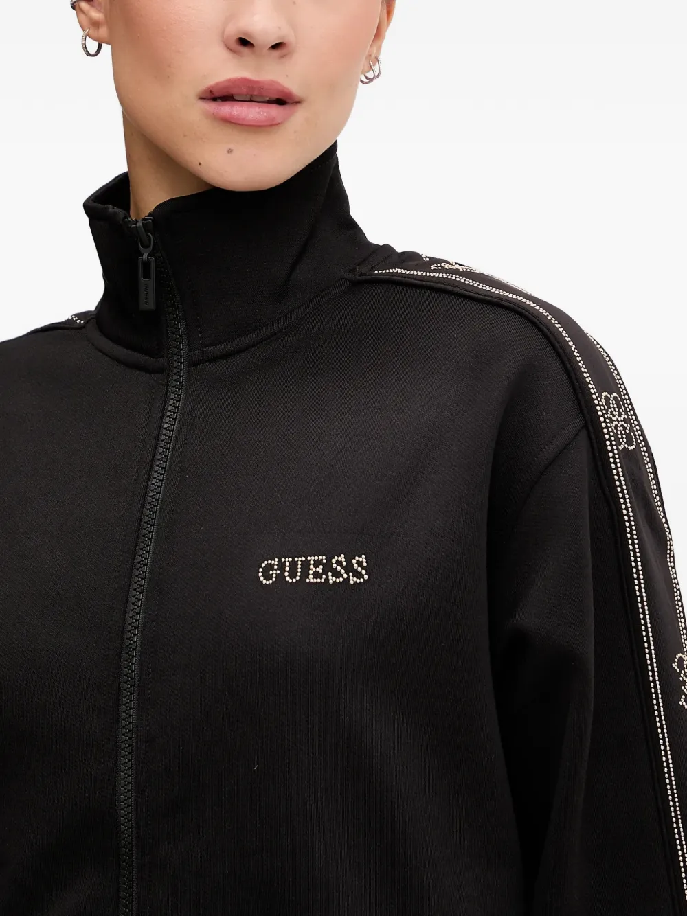 GUESS USA Flaminia geribbelde top Beige