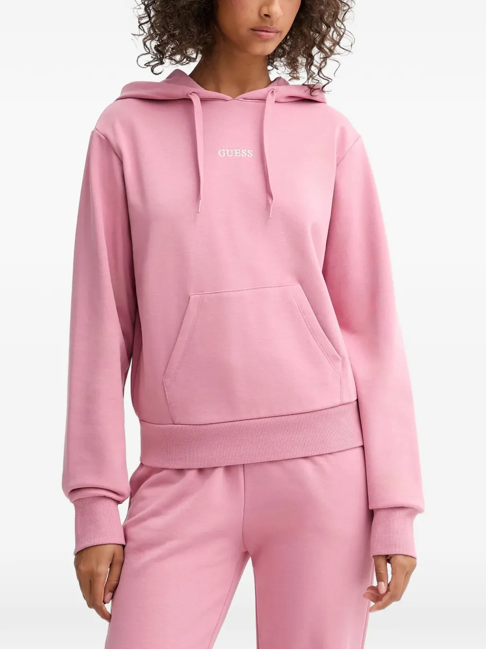 GUESS USA Sweatshirt mit Kapuze - Rosa