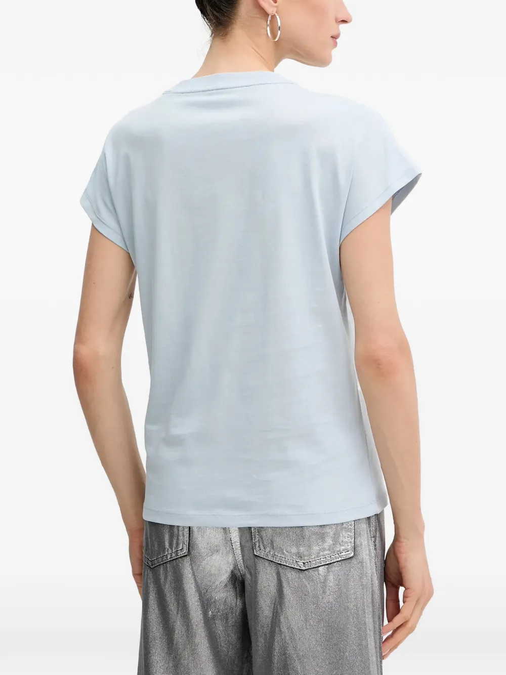 GUESS USA Slim-fit 4G logo T-shirt Blauw