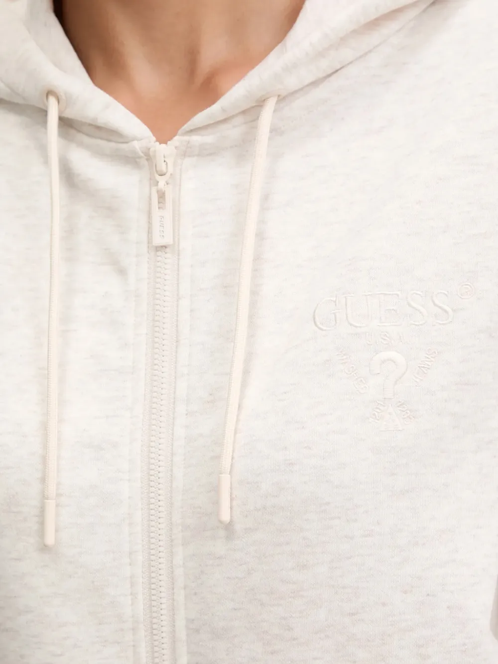 GUESS USA Top met capuchon Beige