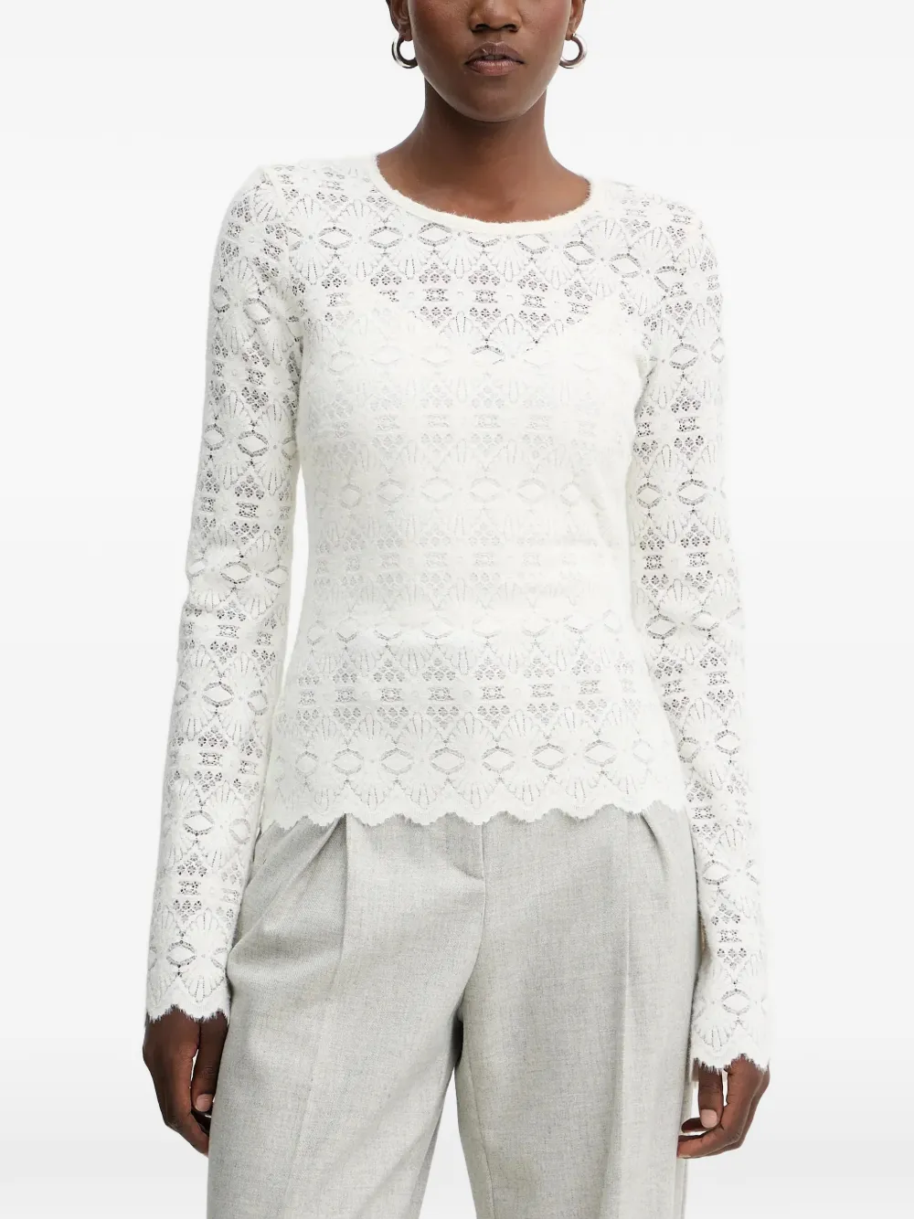 GUESS USA Top a maniche lunghe - Bianco