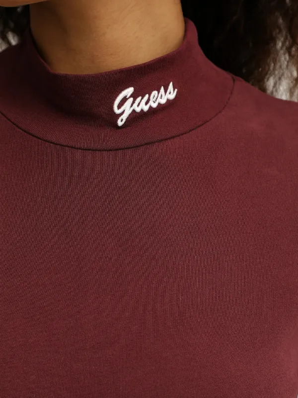 guess red dress long sleeve Roxy Long-Sleeve Dress