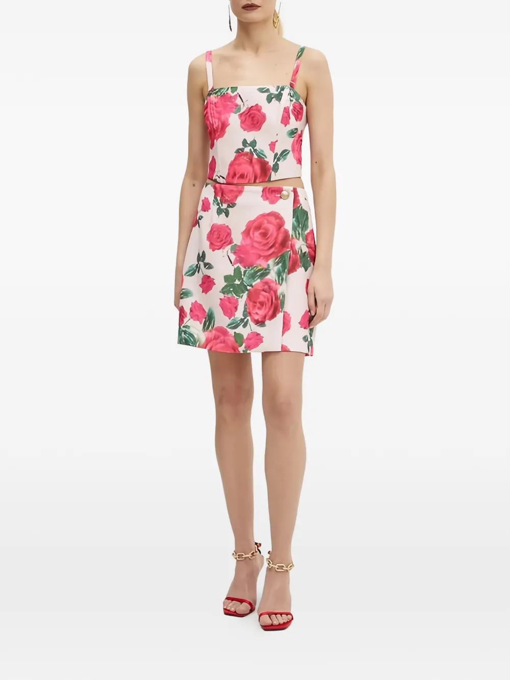 Guess Usa Floral-pattern Mini Skirt In Multi