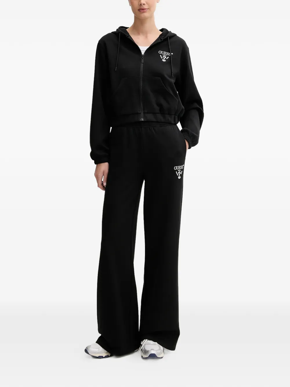 GUESS USA Hoodie met rits Zwart