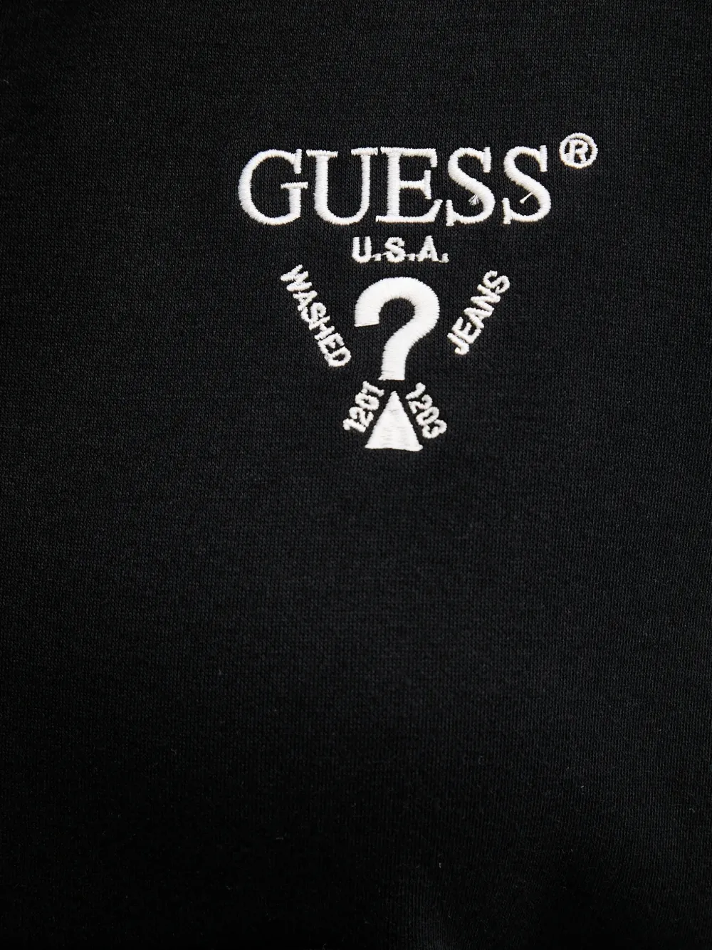 GUESS USA Hoodie met rits Zwart