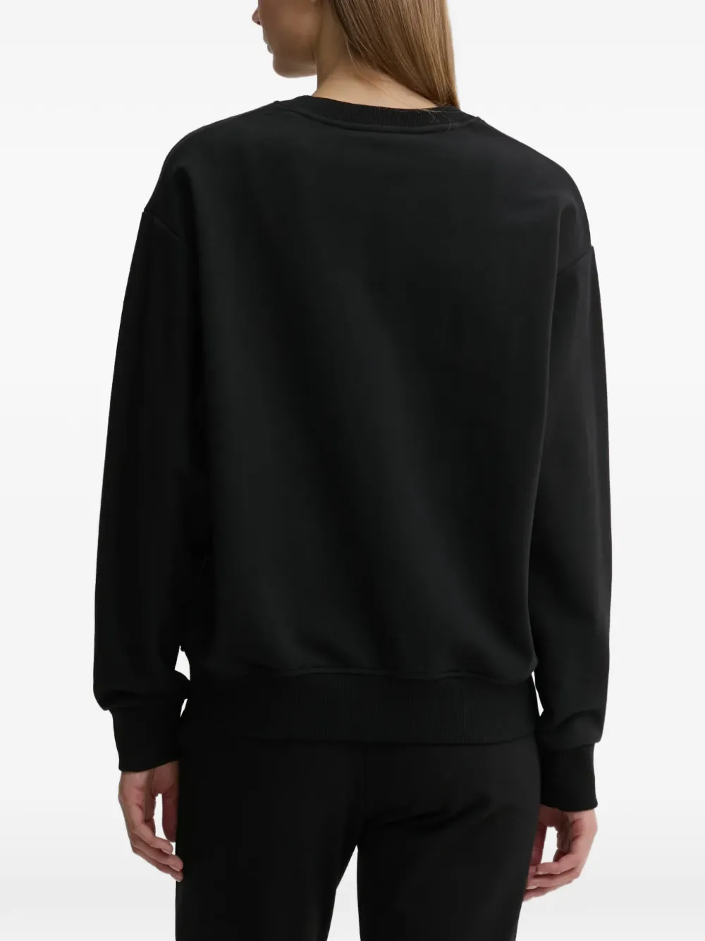 GUESS USA Sofia logo-embroidered sweatshirt Zwart