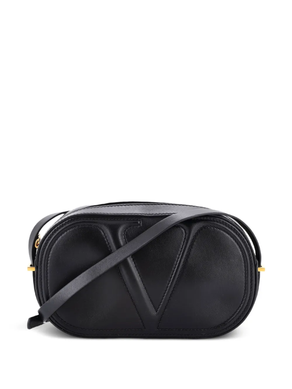 Valentino Garavani Pre-Owned VLogo Walk Leather crossbody bag - Nero