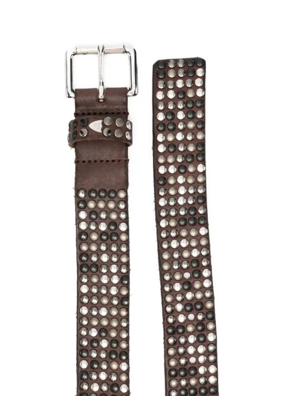 Htc Los Angeles Studded Belt | Brown | FARFETCH